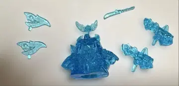 건담 지우개 특대형 농환 플라 클리어 블루 SD 건담 레어