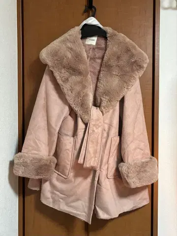 SNIDEL 레이디 모즈 코트 핑크