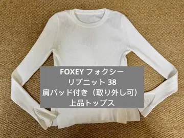 FOXEY 폭시 화이트 니트 38 고급 상의