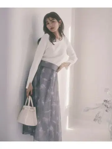 [PROPORTION] 프로포션 메쉬 플라워 스커트 스커트