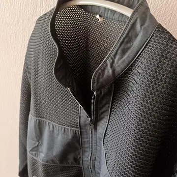 빈티지 메쉬 소재 블루종 짧은 기장 블랙 시티 보이 아카이브