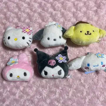 캔두 산리오 카오하나 페이스 마스코트 봉제 인형 키티 마이멜로디