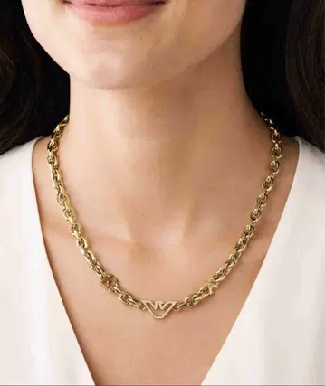 EMPORIO ARMANI 골드 체인 목걸이