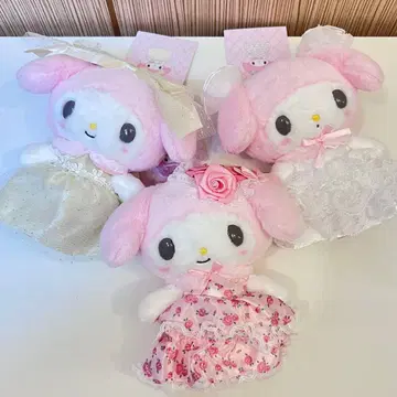 레이디 마이멜로 마이멜로디 드레스 마스코트 홀더 3종 세트 익명