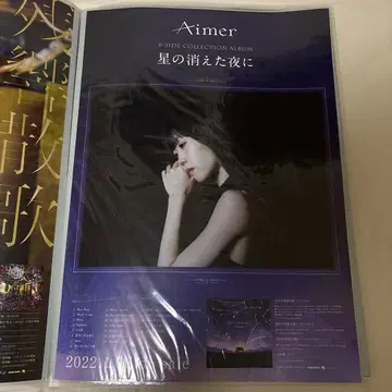 Aimer 별이 사라진 밤에 B2 포스터