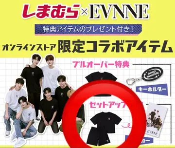 EVNNE 이븐 시마무라 콜라보 T셔츠 하프 팬츠