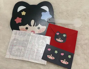 NCTWISH 리쿠 부채 응원봉 스티커 다님