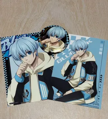 블루 록 히오리 효 레이싱 스타일 브로마이드 캔뱃지