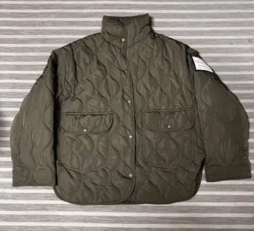 DESIGNER.CO 퀼팅 자켓 올리브