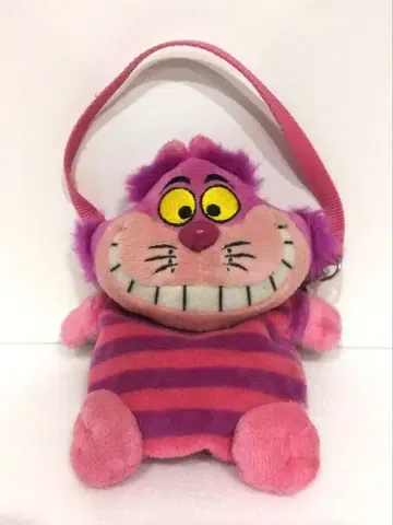 디즈니 리조트 원더랜드 앨리스 체셔 고양이 봉제 인형 파우치