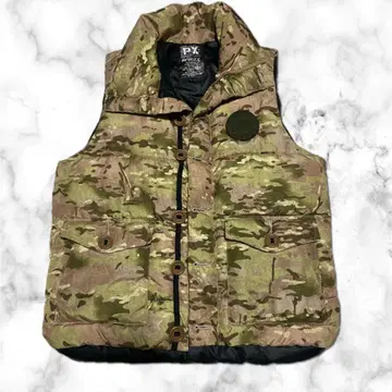 AVIREX 카모플라쥬 다운 베스트 L 사이즈