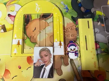 스키즈 필릭스 popup Xmas 포토 카드 스탠드