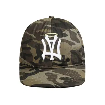 AEAE 카모 패턴 화이트 로고 야구 모자