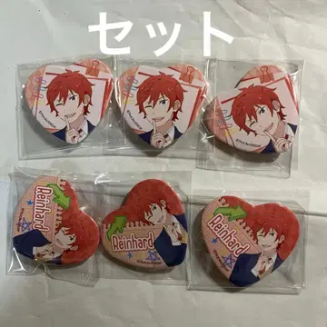 리제로 라인하르트 하트 캔뱃지 학원생활 세트