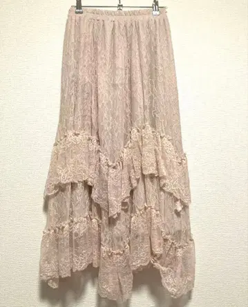 axes femme 프릴 레이스 언밸런스 스커트