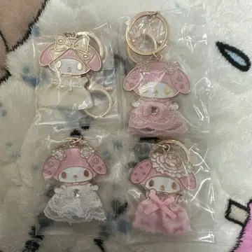 레이디 마이멜로디 시크릿 키링 4개 세트