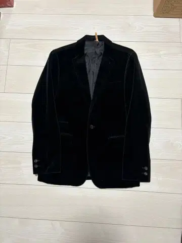 SOPHNET. 블랙 벨벳 테일러드 자켓 M