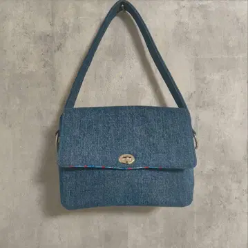 홀리데이 데님 플랩 백