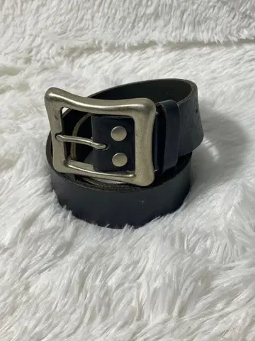 천연 가죽 가죽 벨트 블랙 실버 버클 두꺼운 빈티지 스타일