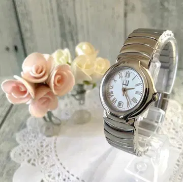 [ 레어 ] dunhill 던힐 손목시계 8000 실버 화이트