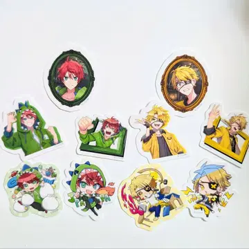 컬러풀 피치 쟈파파 탓츤 스티커 전시회 인형의 집 달마 5주년