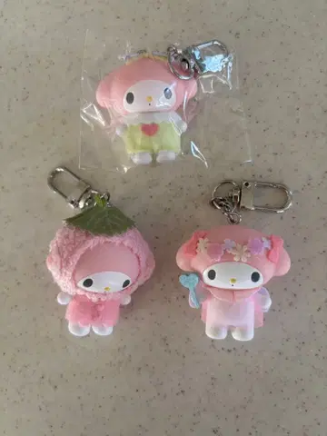 산리오 치비토모 천사와 악마 & 화과자 & 벌레 씨 3개 세트