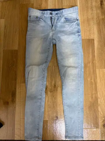 RETRO ENGINE 스키니 데님 라이트 블루