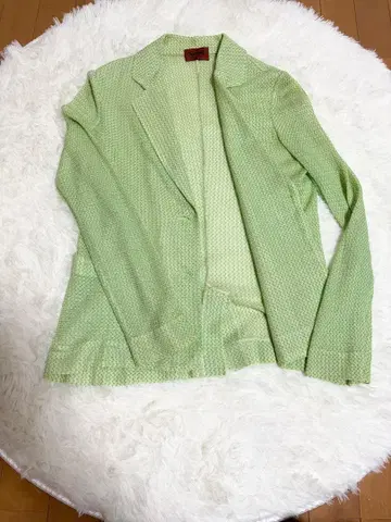 MISSONI 그린 컬러 코튼 가디건