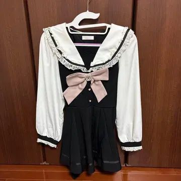 LIZ LISA 세일러 카라 셋업 블랙