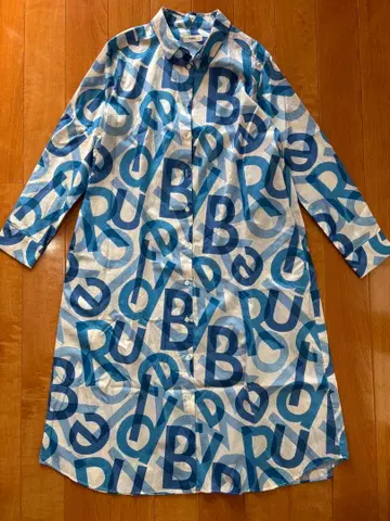 Parkes 로고 프린트 셔츠 원피스