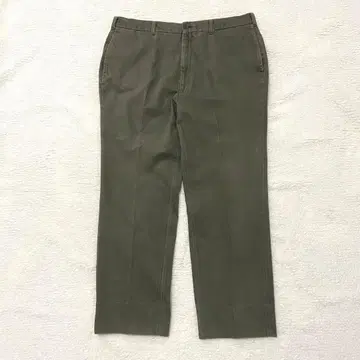 HAGGAR 빅 사이즈 아메카지 면 100% 치노 팬츠 올리브 계열