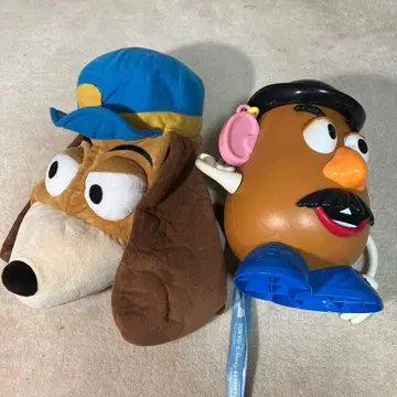 강아지 캐릭터와 포테이토 헤드 세트