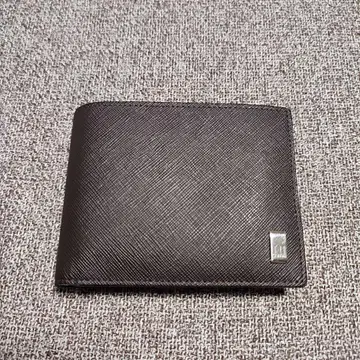 dunhill 접이식 지갑 동전 지갑 있음 다크 브라운