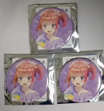 5등분의 신부 블라인드 캔뱃지 월야의 과자 공방 나카노 니노 3개 세트