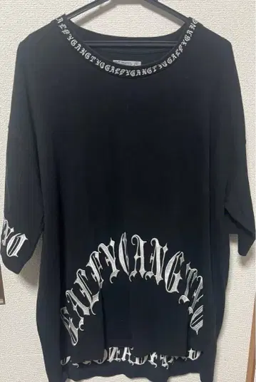 GALFY CRUTCH BRAND T셔츠 블랙 대형견