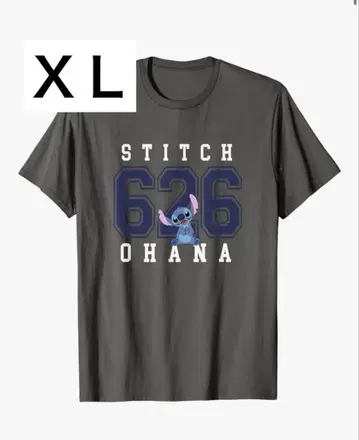 디즈니 릴로 & 스티치 빈티지 컬리지에이트 로고 T셔츠