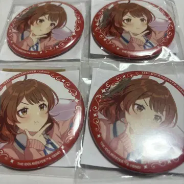 학마스 학원 아이돌 마스터 하나미 유메 캔뱃지 복권 4개 세트