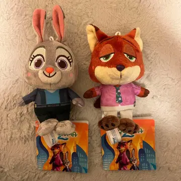 주토피아 2 빨간 볼 마스코트 닉 주디 세트