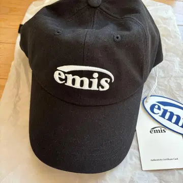 emis 블랙 야구 모자 택 포함 새상품