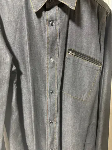JIL SANDER 다크 그레이 데님 셔츠