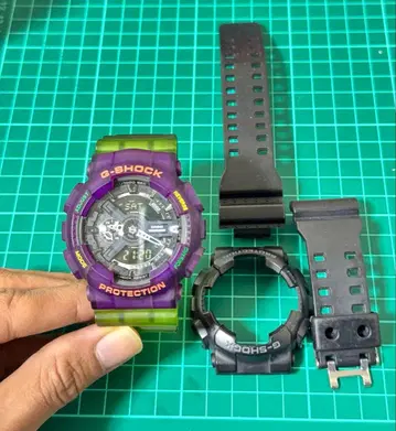 G-SHOCK GA-110 정품 베젤 밴딩 포함 작동품