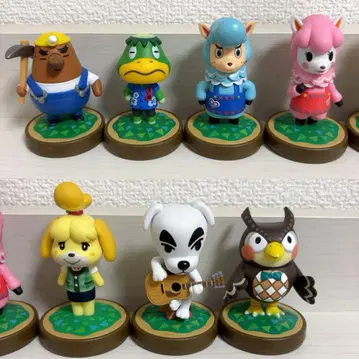 동물의 숲 amiibo 피규어 7체 세트