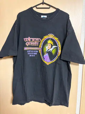 디즈니 빈티지 T셔츠 WICKED QUEEN 백설공주 마녀