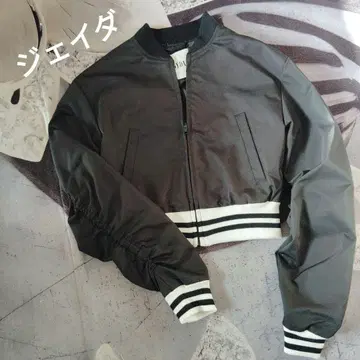 제이다 GYDA 크롭 블루종 아우터 블랙 프리