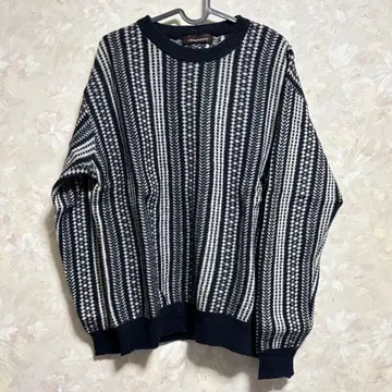 LINDBERGH 니트 스웨터 구제 의류 기하학 패턴