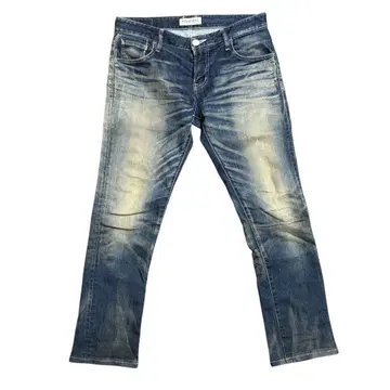 VANQUISH 뱅퀴시 슬림 데님 일본제 색빠짐 가공 M 상당 슬림