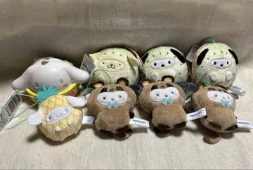 산리오 캐릭터즈 키구루미 마스코트 키링 스퀴즈 세트