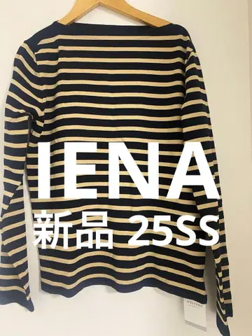 미사용 새상품 IENSEATTLE 도즘메 보더 보트넥 풀오버 네이비