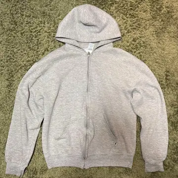 90s USA제 러셀 애슬레틱 지퍼 후드티 M 그레이 빈티지