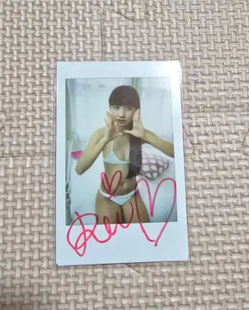 쿠로미야 레이 친필 사인 폴라로이드 | 레어